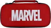 Wondee Marvel Nintendo Switch, OLED Switch and Lite Case with Zip, Internal Screen Protector and 10 Games to Store - Marvel Switch Case Case, Official Merchandise, red, Marvel