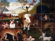 24 x 18 Art Wildlife Colorful Mural Ceramic Backsplash Bath Tile #2057