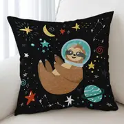 Funny Astronaut Sloth Cushion Cover