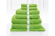Super Plush 100% Fresh Combed Cotton Bathtowel Set 7PC New Apple