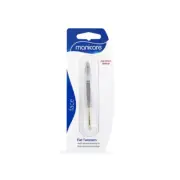 Manicare Stainless Steel Slant Multi-Purpose Tweezer Non-Slip Grip Gold Tip Flat