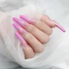 1 Set Fake Nails Removable Extend Nail Full Cover Stick on Fake Nails Manicure