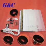 DIY DS3231 Touch Key Precision High-Brightness LED Dot Matrix Alarm Clock Kit