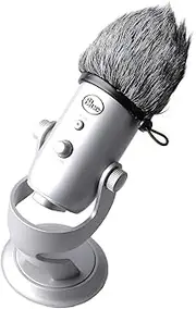 ZRAMO Microphone Windscreen,Furry Windscreen Muff Pop Filter Cover Compatible with Blue yeti Zoom H1 H1n Apogee Mic and More, Outdoor Videography Vlog Film, Sports Camera