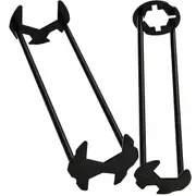 Basin Wrench, Sink Wrench Set 7 Sizes Universal Plumbers Wrench Multifunctional Carbon Steel Faucet Black
