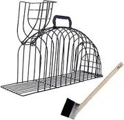Kisangel Portable Cat Shower Cage Pet Bathing Cage Cat Hair Remover Grooming Brush Scratch-Resistant