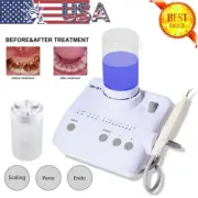 USA Dental Ultrasonic Piezo Scaler + Handpiece Tips 2 Bottles Fit DTE SATELEC OR