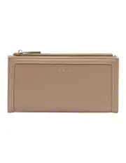 [Mocha] Stella Long Wallet in Almond