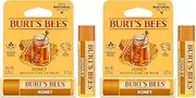 [Burt's Bees] 100% Natural Origin Moisturising Lip Balm, Honey with Beeswax, 1 Tube, 4.25g (Pack of 2)