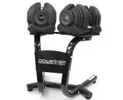 NNEDSZ 2x 40kg Adjustable Dumbbells with Stand