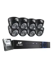 [UL TECH] CCTV Security System 8CH DVR 8 Cameras 1TB Hard Drive