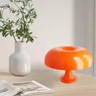 Mushroom Lamp Mushroom Orange Lamp Table Lamp Desk lamp Night Light Home Decor E