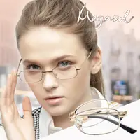 在飛比找momo購物網優惠-【MEGASOL】俐落半方框便攜折疊漸進多焦變色老花眼鏡(K
