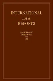 International Law Reports: Volume 158
