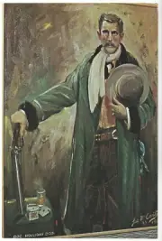 DOC HOLLIDAY, Commercial Hotel, ELKO NEVADA, c1960's Unused GIANT 6"X9" Postcard