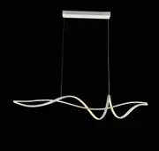 Delessi Bocchio Spiral Small Linear Pendant Light - White