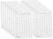 CLISPEED 25Pcs Golf Scorecards Coated Paper Score for Recording Scores Portable and Durable Tools for Outdoor Sports