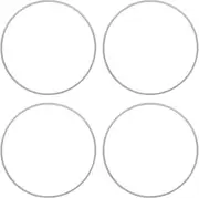 Wheel Rim Protector Set, 4pcs 18 Inch Rim Guard Kit, Silver Back Adhesive Anti Scratch Wheel Rim Ring for Cars, Protective Trim