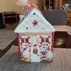 NEW MFRF INC HOLIDAY ICE CREAM HOUSE COOKIE JAR MULTICOLORED 10”X7”