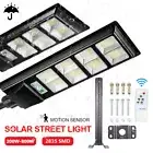 800W LED Solar Street Lights Sensor Garden Lights Remote Control+pole Outdoor