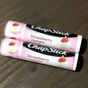 RARE Chapstick Strawberry Delight Limited Edition Exclusive Lip Balm Lot Of 2
