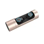 Touch Control True wireless bluetooth 5.0 Earphone Mini HiFi Stereo IPX6 Waterproof Headphone GOLD COLOR