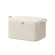 Foldable Clothes Storage Bins with Zipper Household Quilt Items Storage Box for Home Storage