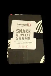 Pottery Barn Element Skate Collab Snake Novelty Pillow Shams Set Of 2 NWT Orga