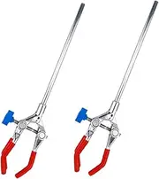 Anneome 2pcs Flask Clamp Lab Clamp Holder Test Tube Clamp 3-prong Laboratory Clamp Test Tube Clip Lab Accessory Laboratory Tools Experiment Equipment Burette Clamp Laboratory Supply