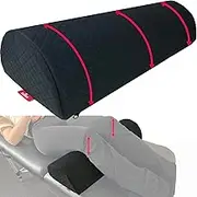 Bolster Pillow for Leg and Knee Support | Premium Memory Foam Knee Pillow for Beauty Salon Or Home | Half Moon Pillow for Comfort Enhancement, Legs & Lower Back Pain Relief (Black)