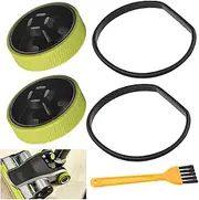 Upgraded Replacement Wheel & Gasket for Ryobi 18v Cordless Stick Vac PCL720B, PCL720K, PBLSV716B, PBLSV716K, PBLSV717B, PBLSV717K, Silicone Wheel Bottom
