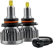 SWOOMEY 1 Pair 9006 Led Bulb 6000k High Brightness Car Spotlight 360° Headlight Bulbs for Night Driving Waterproof Auto Led Headlamp