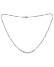 Diana M. Fine Jewelry 18K 8.21 ct. tw. Diamond Tennis Necklace