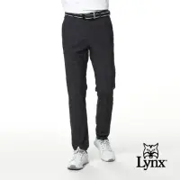 在飛比找momo購物網優惠-【Lynx Golf】korea 男款格紋類混紡紋路平口休閒