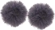 Kisangel 2PCS Microphone Cover Windscreen for Lapel Lavalier Microphones Grey Thicken Design for Noise Reduction Outdoor Recording and Interviews
