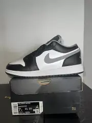Air Jordan 1 Low GS Black Medium Grey Size 7Y / 8.5W 553560-040 New