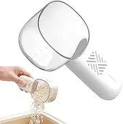 Pet Food Scoop,Pet Food and Grain Accurate Measurement Rice Scoop - Kitchen Gadget with Scale for Scooping Powder Flour Soybean