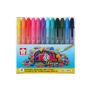 12 Sakura Gelly Roll Glaze Colour Ink 3-D Glossy Pen | Waterproof Stained Glass