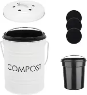 Compost Bin Kitchen Countertop Compost Bin with Lid – Small Compost Bin