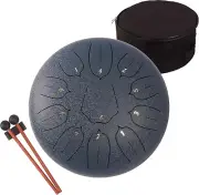 Steel Tongue Drum - 11 Notes 12 inches - Percussion Instrument -Handpan Drum wit