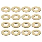 100Pcs Brass Flat Washer, M4x9x0.8mm Brass Washer Assortment for Screws Bolts