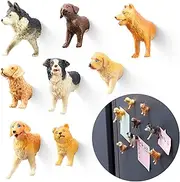 KUHPLOVE Adorable Puppy Fridge Magnet Set Cute Dog Shaped Magnets Home Decor Gift 8 Pack
