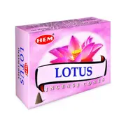 HEM - Lotus - 120 Incense Cones - Bulk Box - Indian Dhoops