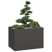 vidaXL Planter Black 120x80x80 cm Steel