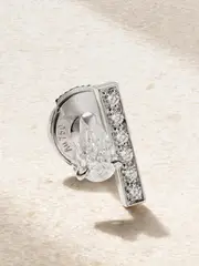 [Repossi] Repossi - Serti Sur Vide 18-karat White Gold Diamond Single Earring - Silver - R R Silver