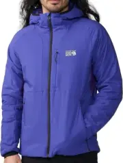 Mountain Hardwear Kor Stasis Hoody Purple Primaloft Pertex zip Jacket Men's XXL