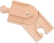 CLISPEED Wooden Train Track DIY Railway Educational Play Safe Wooden Track Accessories for Enhanced Parent Interaction Cognitive Development