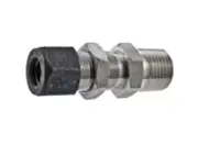 3/8 Tube x 1/4 MNPT 316ss Male Bulkhead Connector Parker CPI 6-4 FH2BZ-SS