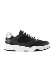 CELINE TRAINER CT-07 LOW LACE-UP SNEAKER in Mesh, Calfskin AND Laminated Calfskin 39,40 Black