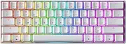 Mechanical Gaming Keyboard - 61 Keys Multi Color RGB Illuminated LED Backlit Wired Programmable for PC/Mac Gamer (Gateron Optical Red, White)